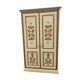 Armoire penderie peint à la main fleurs