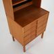 Bookcase with ash veneer, design by B.Fridhagen, 1970s
