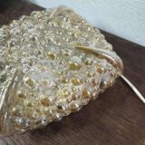 Amber bubble glass lamp, wall lamp or table lamp