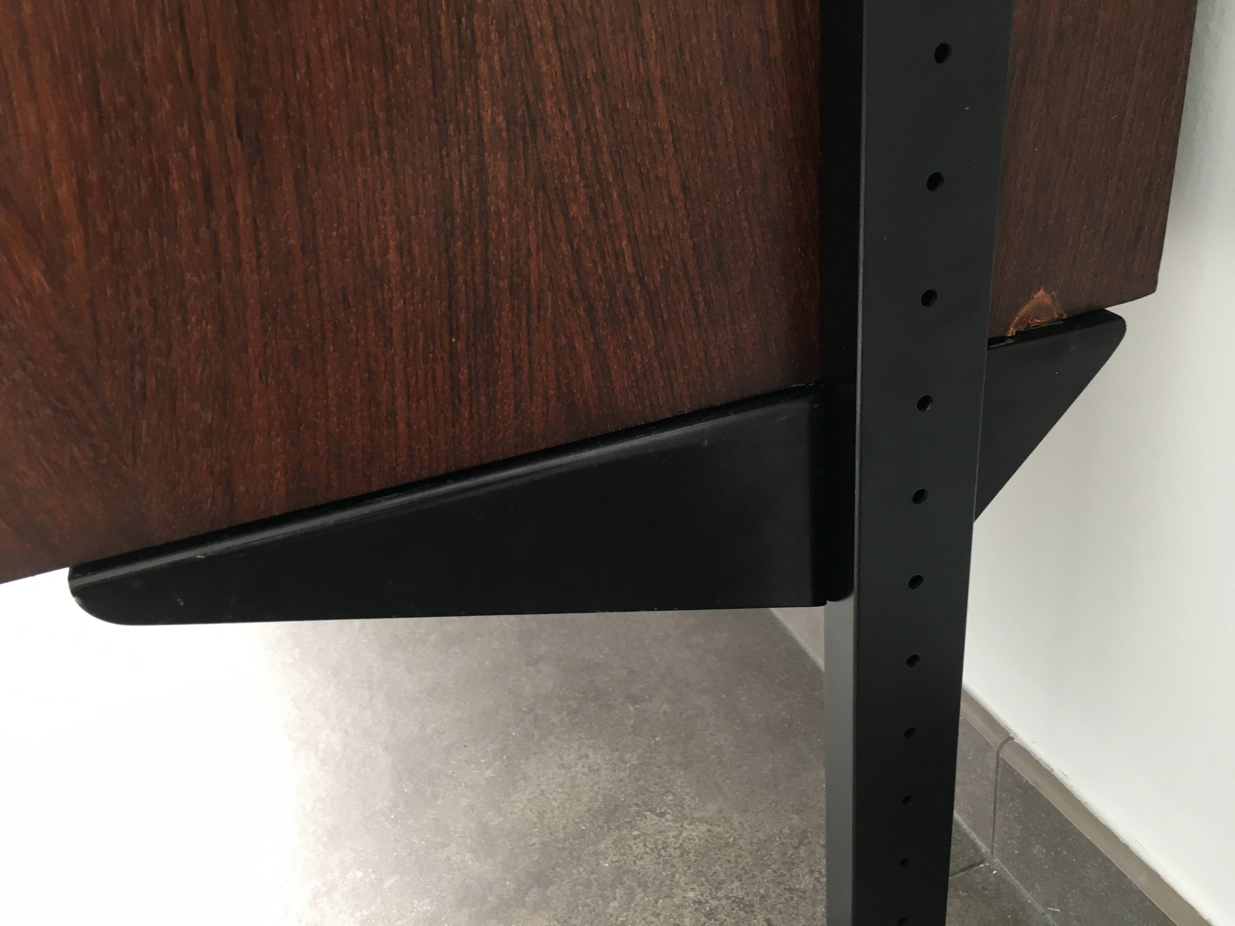 Scandinavian rosewood modular bookcase Pira Mobel system year 60