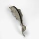 Silver metal fish napkin holder