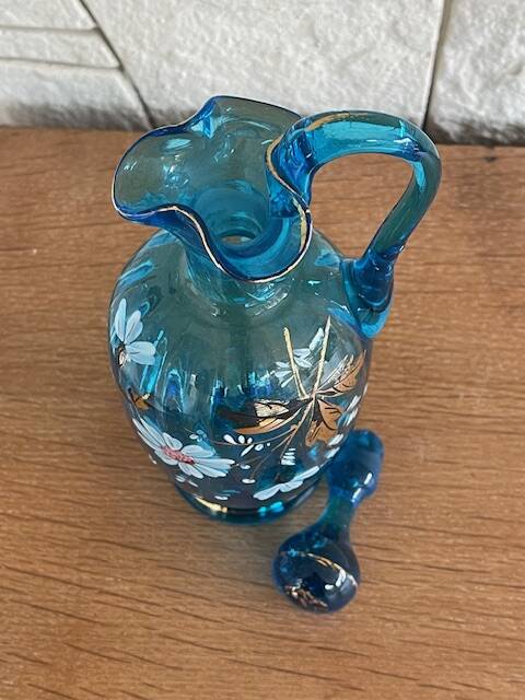 Early century blown glass carafe.