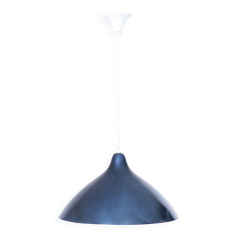 Petrol Blue Pendant Lamp by Lisa Johansson Pape for Orno, 1950s