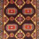 Handmade persian yalameh rug 204x124cm