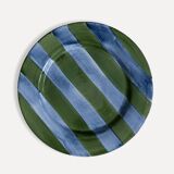 Hand painted ceramic dinner plate