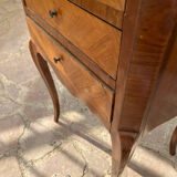 Old wooden bedside table