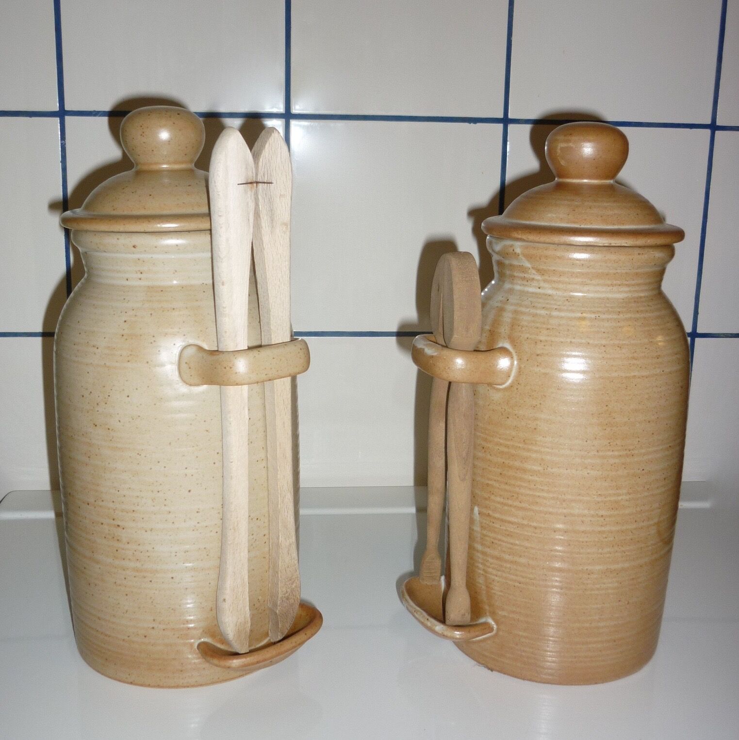 Pot à cornichons CNP grès village avec sa pince