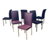 Hollywood Regency Style Design Dining Chair, 1970s, Belgium, Set of 6