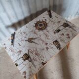 Vintage compass leg table