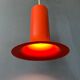 Vintage orange cone-shaped Raak suspension