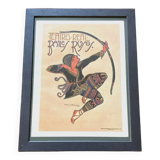 Ancienne Affiche spectacle de danse : les Ballets russes 1921