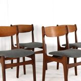 Very nice and solid set of 4 vintage chairs in teak - Findahl.