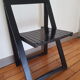 Chaise pliante noire