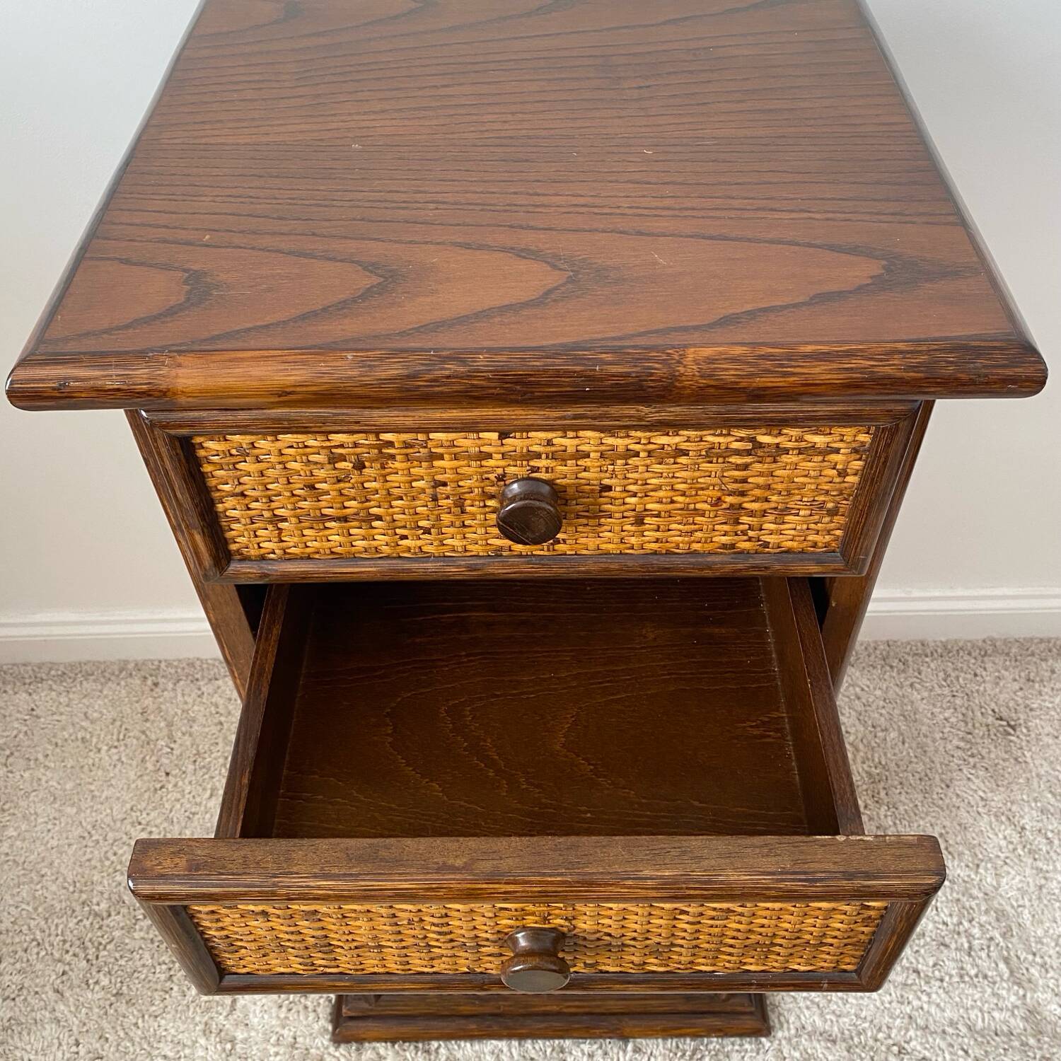 Roche bobois Maugrion rattan chiffonier