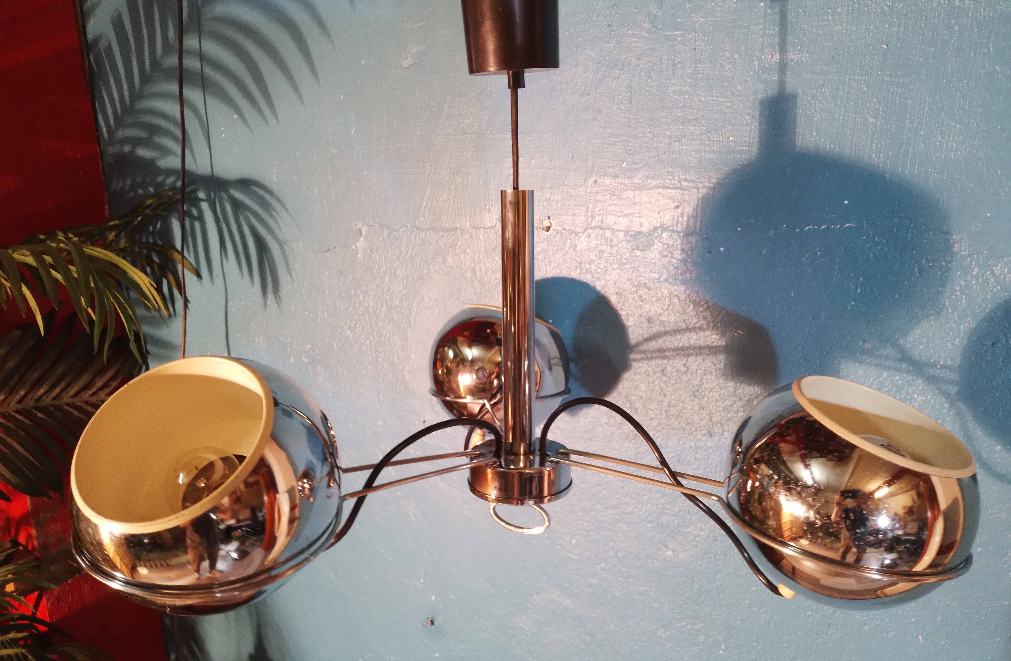 Space Age “Eye Ball” Pendant Lamp 1960s