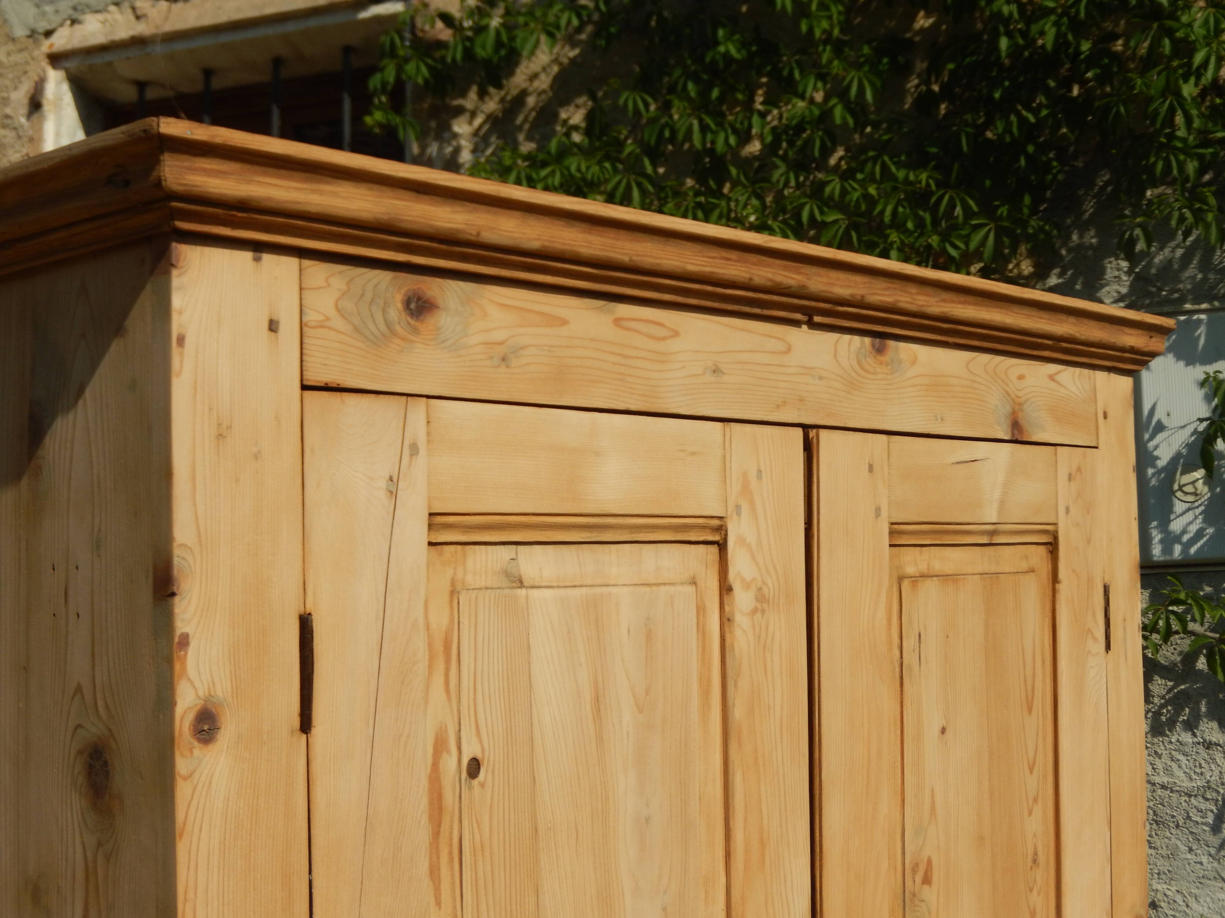 Superb Parisian wardrobe cloakroom cupboard in natural light pine.