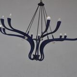 Vintage 1990s design to 12 lights chandelier