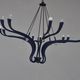 Vintage 1990s design to 12 lights chandelier