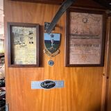 Compactom brand mahogany English cabin wardrobe for men