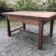 Table basse vintage modulable et extensible au système magique d’Albert Ducros en chêne.
