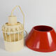 Lyskaer Belysning made in Denmark model 854 set of hanging lamps plastic mid century