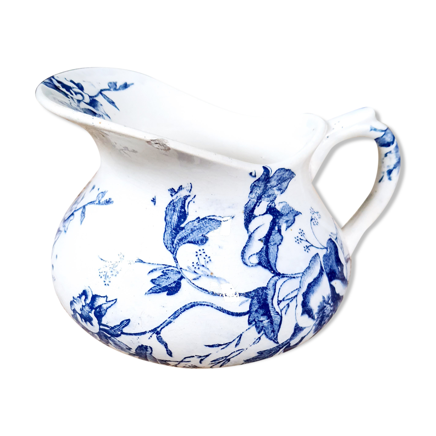 Old toilet set pitcher/broc, bowl - soap door