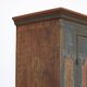 Rustic Farmhouse Folk Art Painted Bridal Cabinet