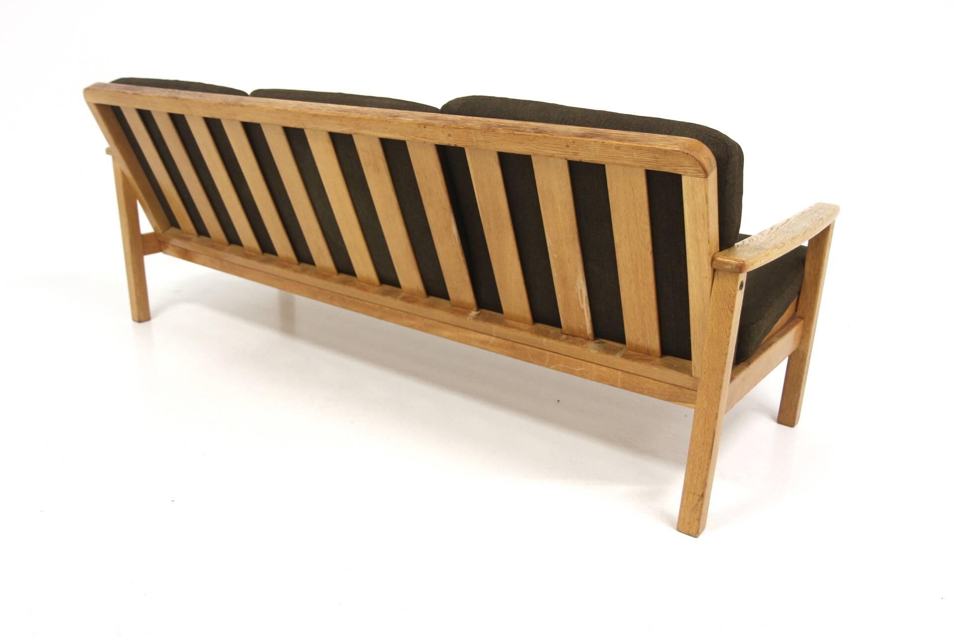 Scandinavian 3-seater oak sofa, Sweden, 1960