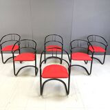 Post modern dining chairs, 1980s