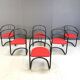 Post modern dining chairs, 1980s