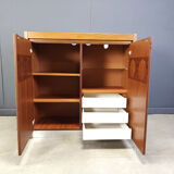 Vintage brutalist bar cabinet, 1970s