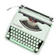 Vintage linden green Hermes Baby typewriter