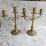Chandeliers en bronze style Louis XVI