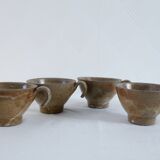 Set of 4 earthenware cups