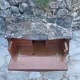 Small Louis XV style desk chest of drawers, 19th century period