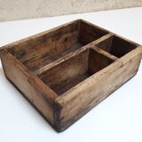 Caisse bois atelier à compartiments 27x22,7cm