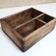 Wooden box workshop with compartments 27x22,7cm