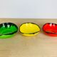 Trio of colorful ramekins 50s, ceramic