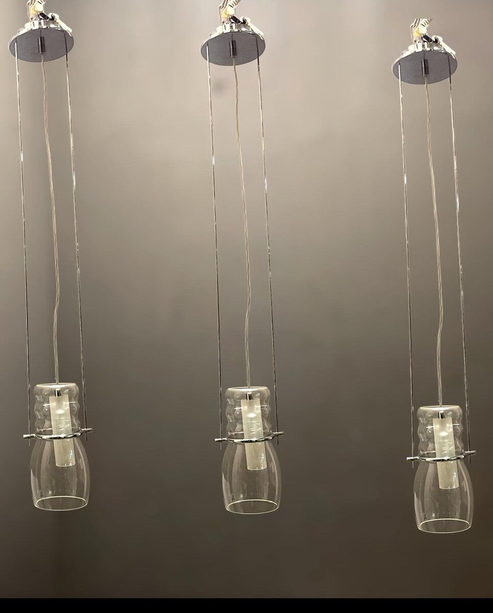 Murano glass light pendants, 1990