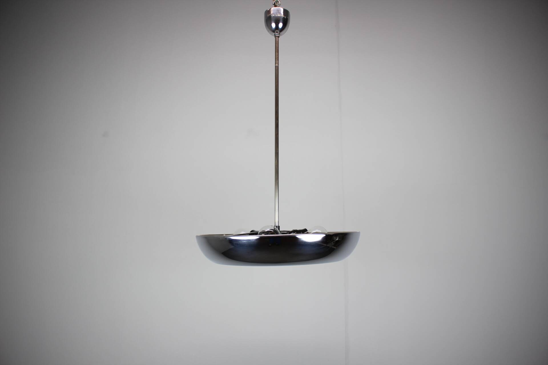Suspended UFO lamp by Josef Hurka for Napako, Czechoslovakia, 1930s