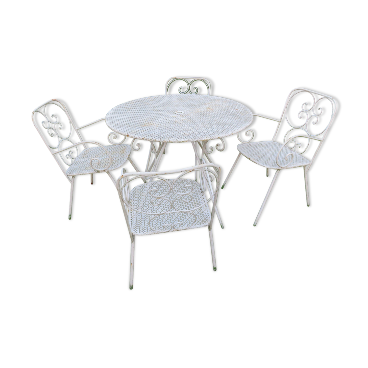 Metal garden furniture