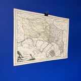 Old map of Pontoise and Gonesse