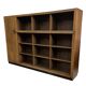 Art Deco XL Wall Cabinet Bookcase 1930s Oak Open Cabinet The Netherlands