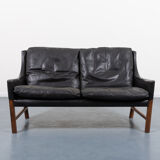 Modern Danish sculptural 2-seater sofa from Eilersen 1960