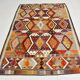 5x8 Soft Colors Persian Kilim Rug, Oushak Area Rug, 157x255Cm