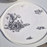 Salins earthenware table service model Chantal, 55 pieces.