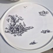 Salins earthenware table service model Chantal, 55 pieces.