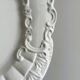 Antique white ceramic dish, made in Italy.