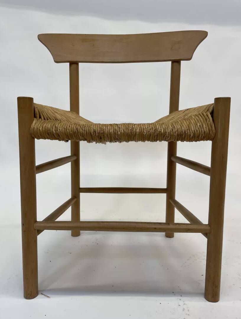 Vintage chair danish design papercord 60s dining chair