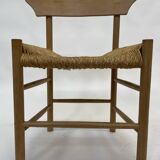Vintage chair danish design papercord 60s dining chair
